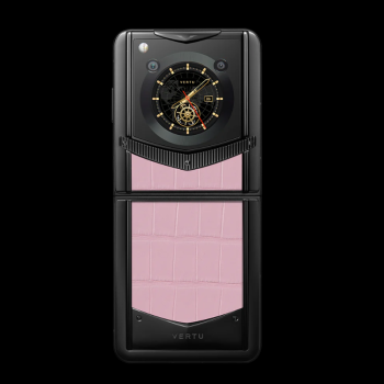 VERTU IRONFLIP SAKURA PINK ALLI BES FEE ALLIGATOR SKIN